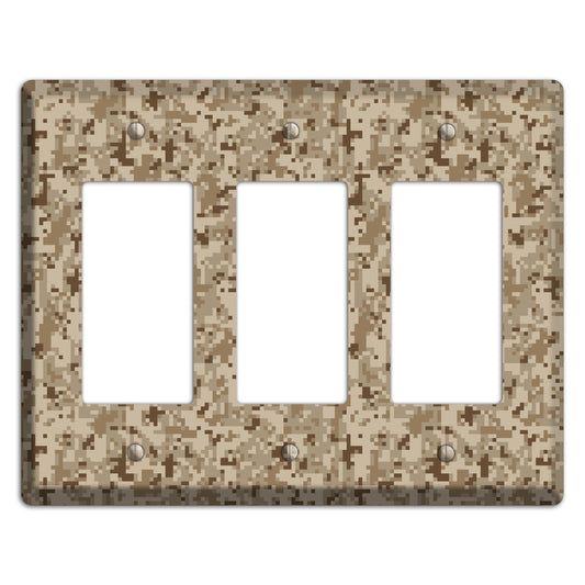 Desert Camo 3 Rocker Wallplate