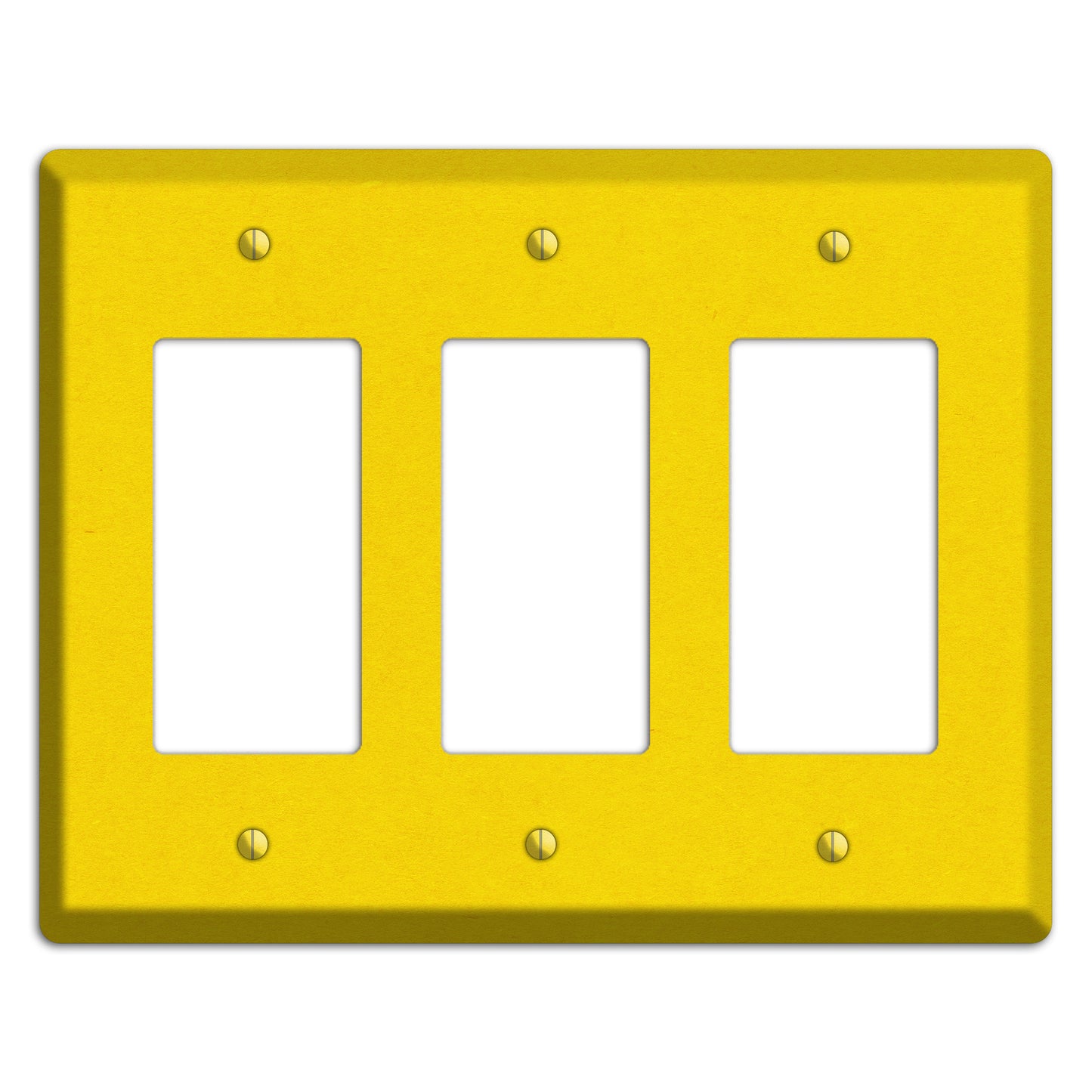 Tangerine Yellow Kraft 3 Rocker Wallplate