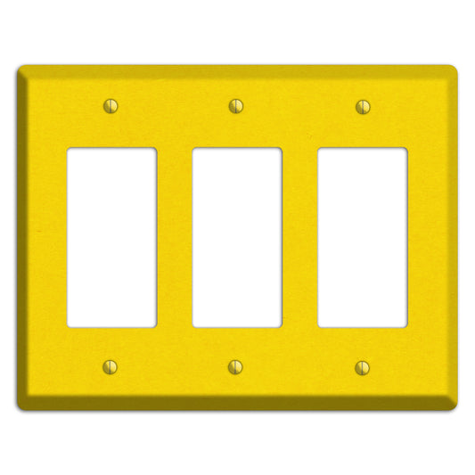 Tangerine Yellow Kraft 3 Rocker Wallplate