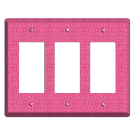 Tiny Pink Hearts 3 Rocker Wallplate