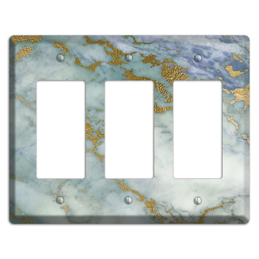 Tower Gray Marble 3 Rocker Wallplate