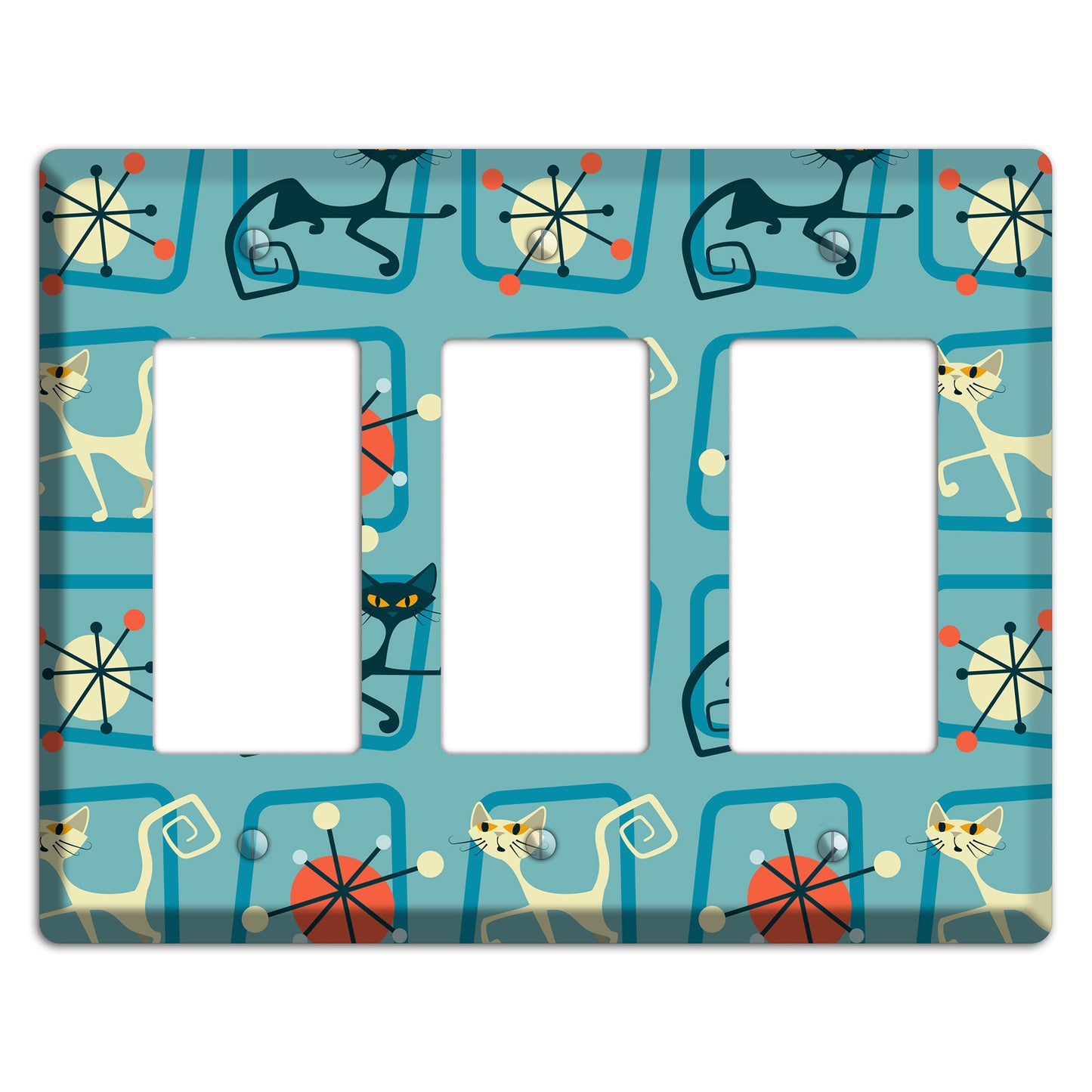 Relaxing Kitties 3 Rocker Wallplate