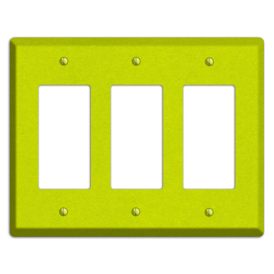 Electric Lime Kraft 3 Rocker Wallplate