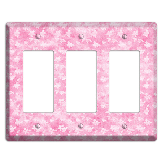 Cupid Pink Texture 3 Rocker Wallplate