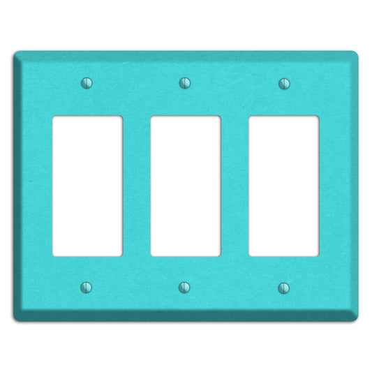 Turquoise Kraft 3 Rocker Wallplate