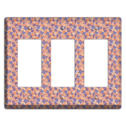 Autumn Leaves Overlay 3 Rocker Wallplate