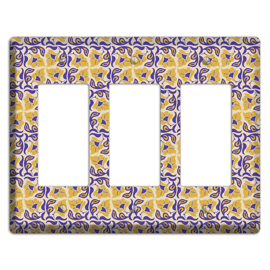 Nouveau Floral 3 Rocker Wallplate