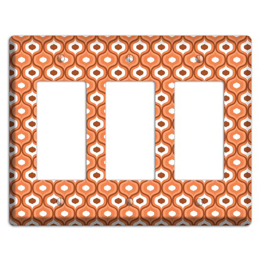 Coral Double Scallop 3 Rocker Wallplate