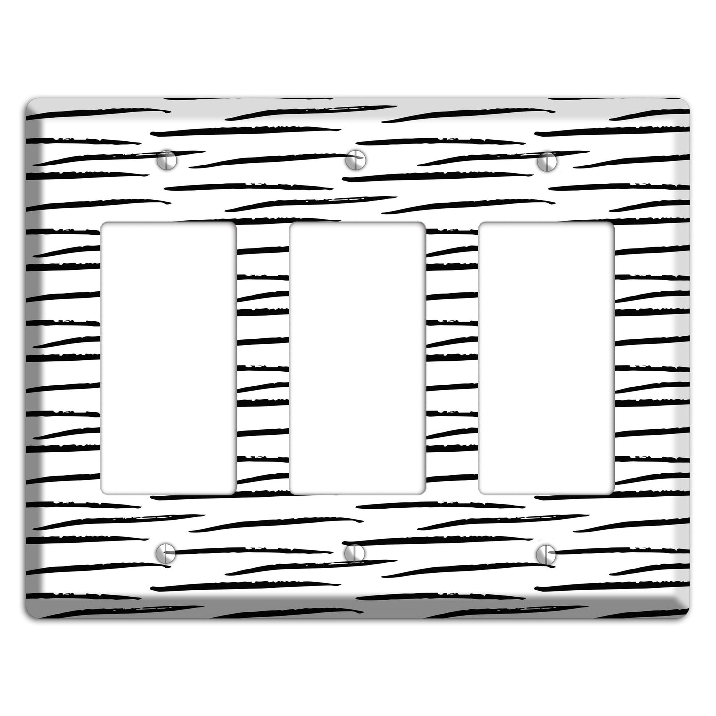 Ink Brushstrokes 9 3 Rocker Wallplate