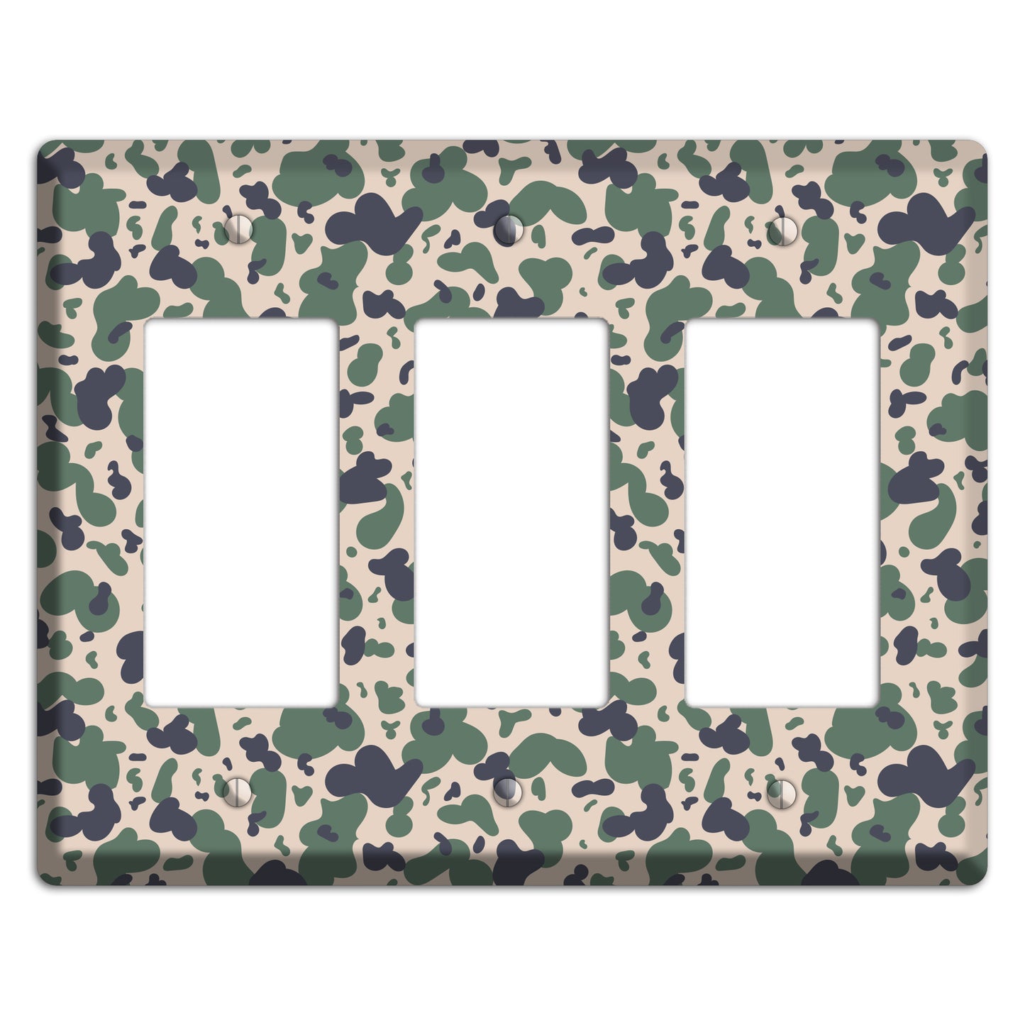 Afghanistan Blotch 2 Camo 3 Rocker Wallplate