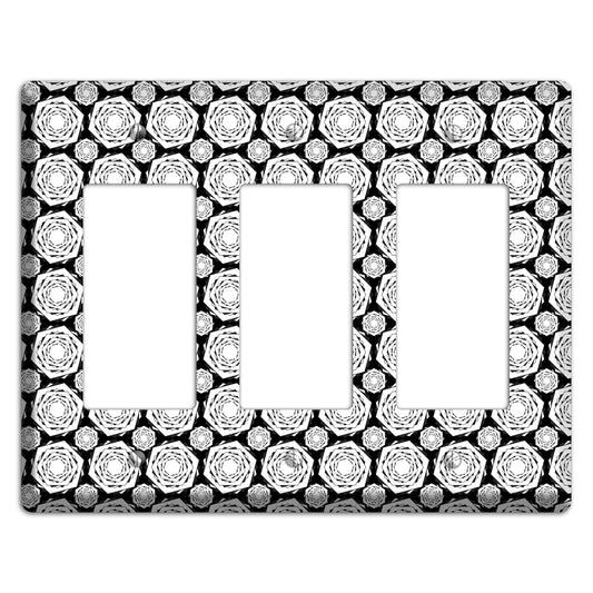 Overlay Hexagon Rotation Repeat 3 3 Rocker Wallplate