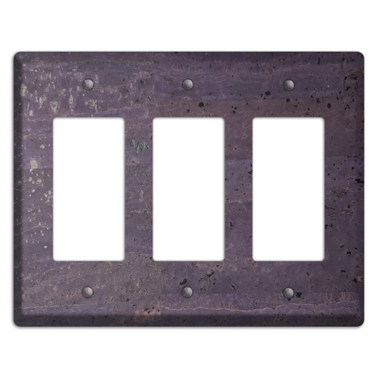 Eggplant Cork 3 Rocker Wallplate