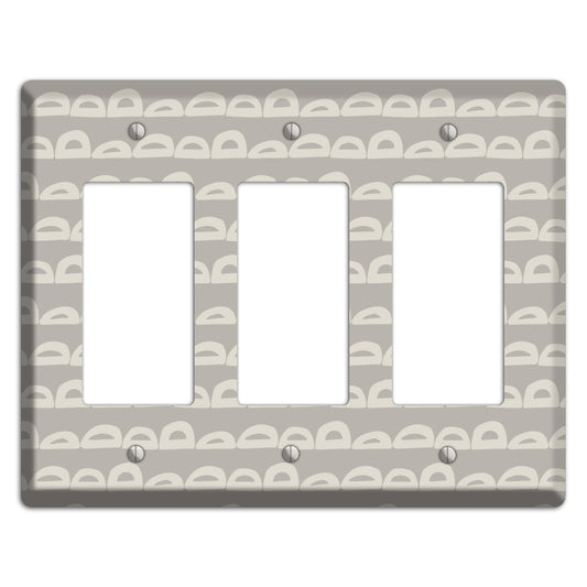 Logan Whimsical Damask 3 Rocker Wallplate