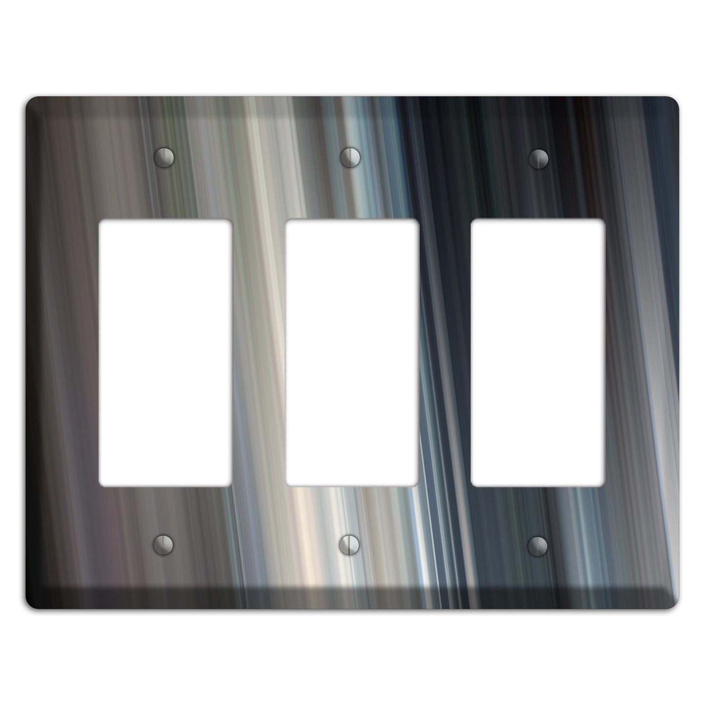 Blue Grey Ray of Light 3 Rocker Wallplate