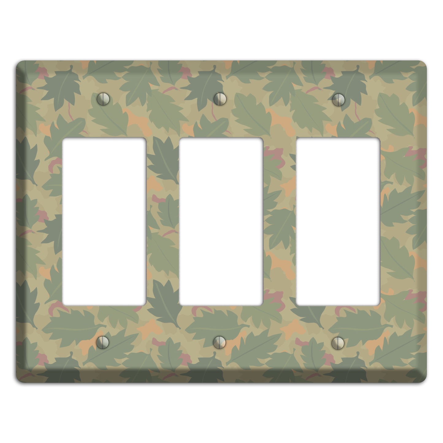 Wine Leaf Camo 3 Rocker Wallplate