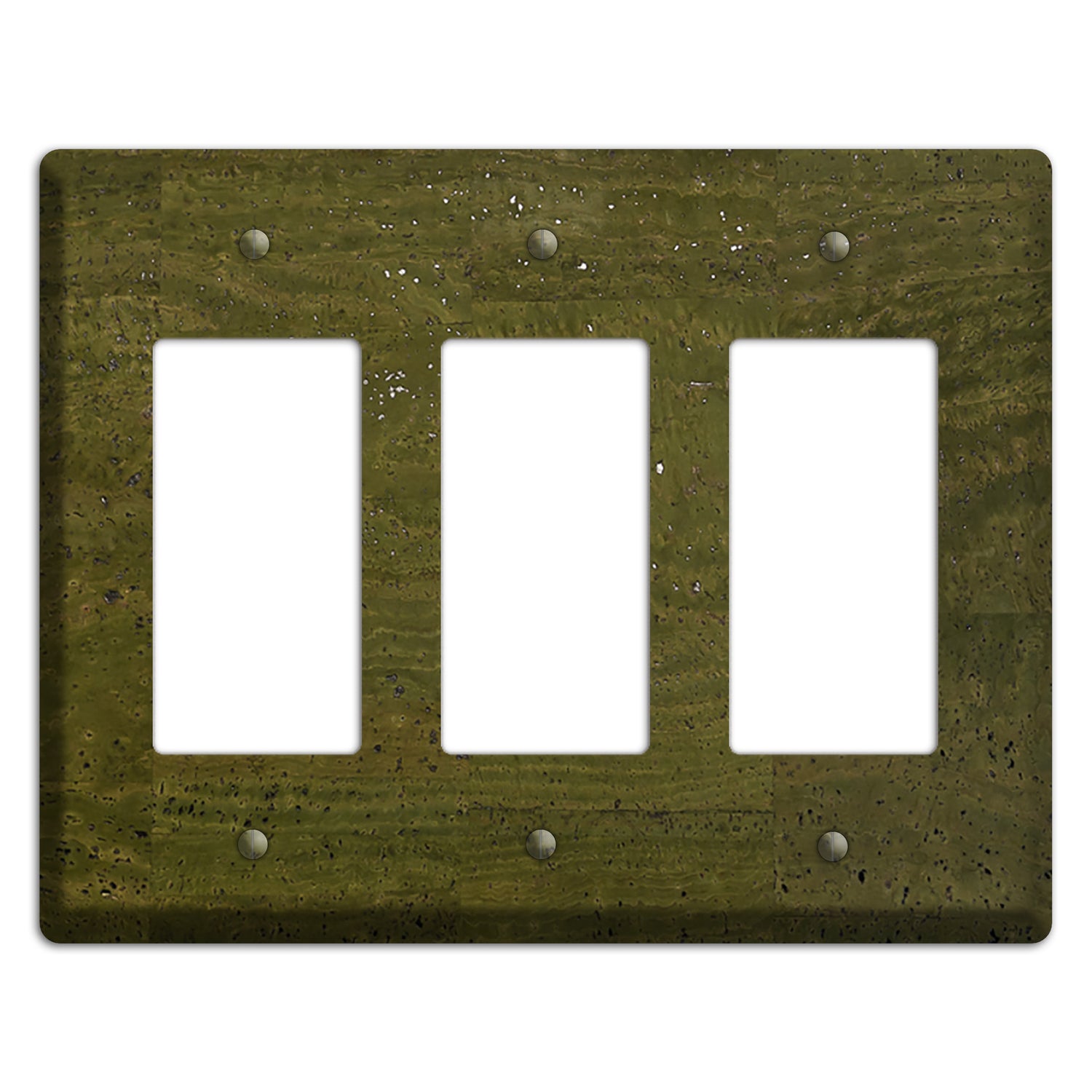 Olive Cork 3 Rocker Wallplate