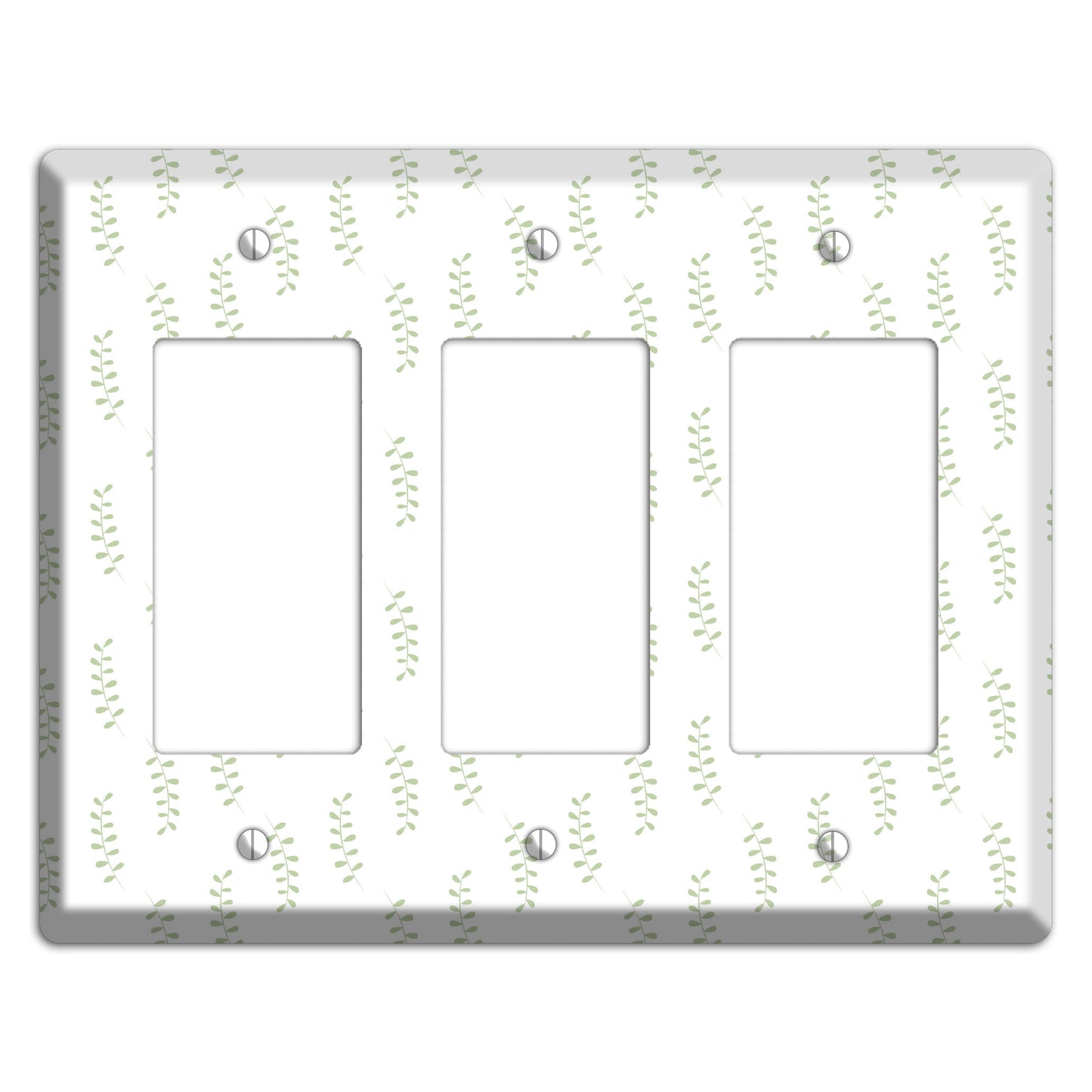 Leaves Style AA 3 Rocker Wallplate