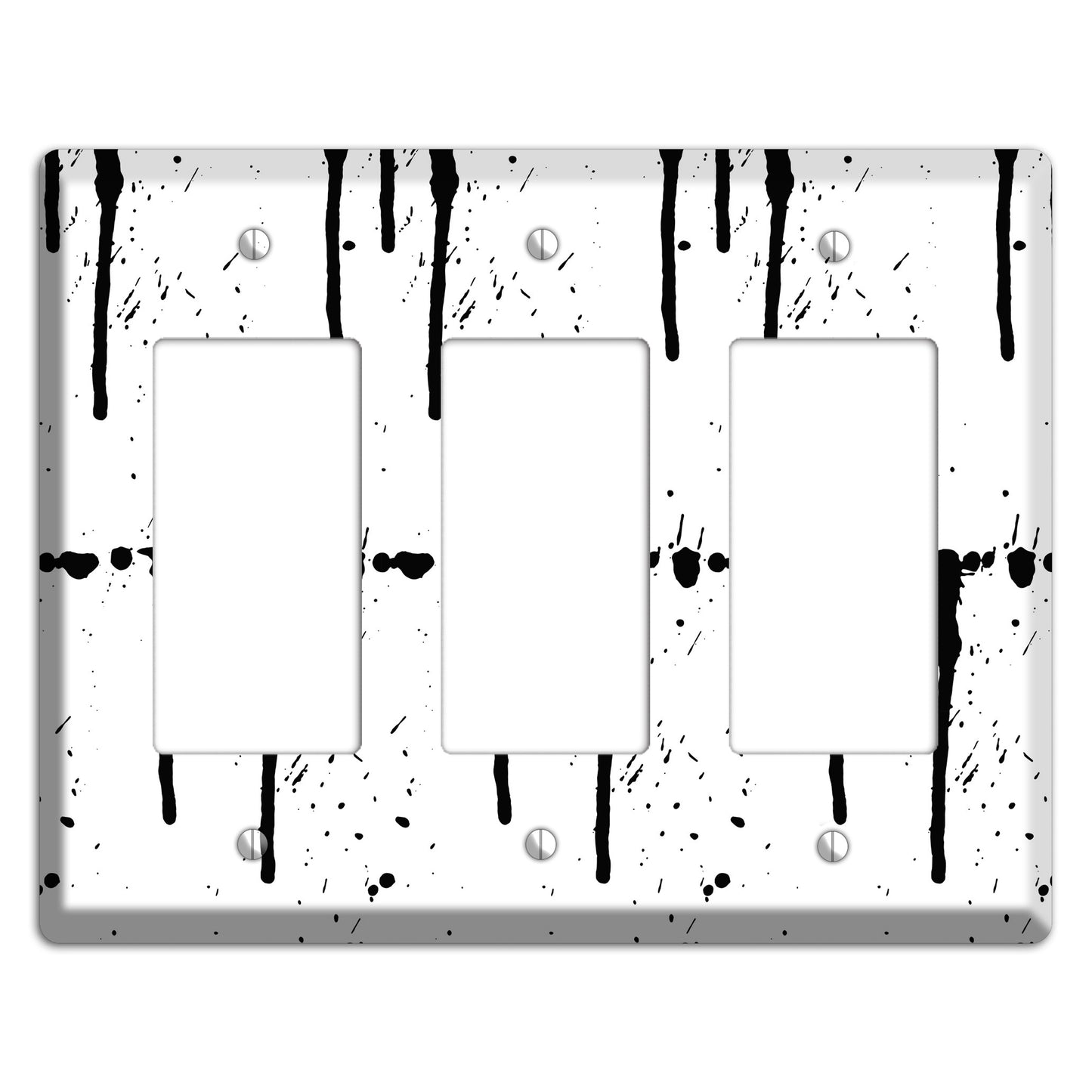 Ink Drips 2 3 Rocker Wallplate