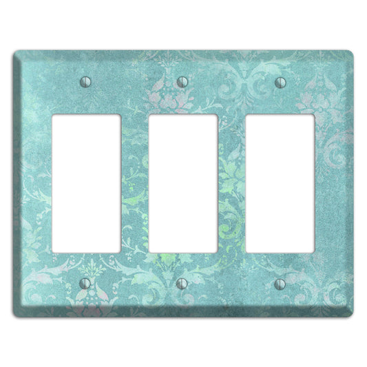 Logan Whimsical Damask 3 Rocker Wallplate