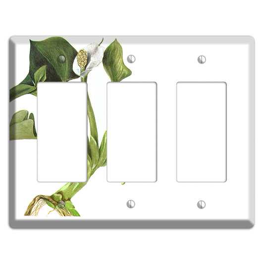 Calla Palustrie 3 Rocker Wallplate