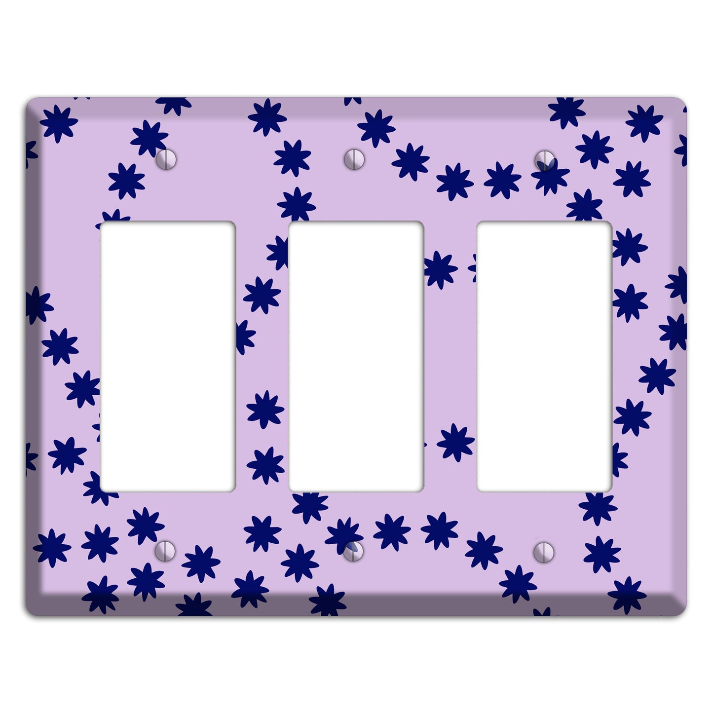 Lavender with Purple Constellation 3 Rocker Wallplate