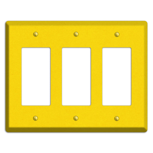 Moon Yellow Kraft 3 Rocker Wallplate