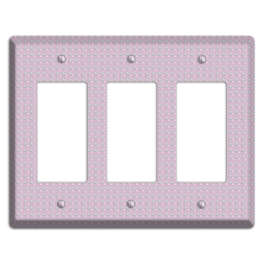 Pink with Butterflies 3 Rocker Wallplate