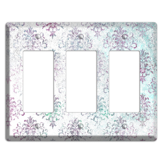 Tiara Whimsical Damask 3 Rocker Wallplate