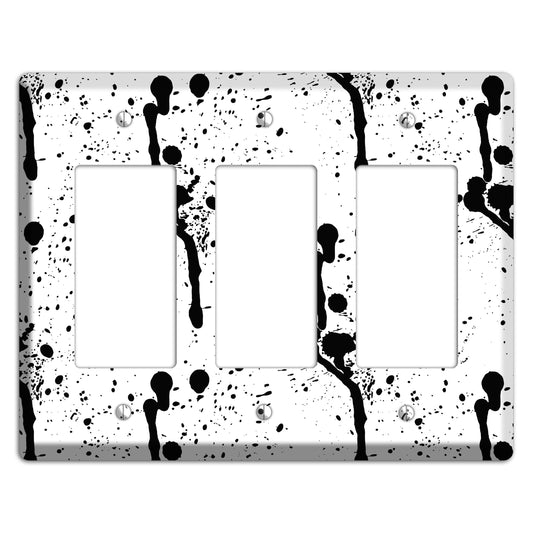 Ink Drips 6 3 Rocker Wallplate