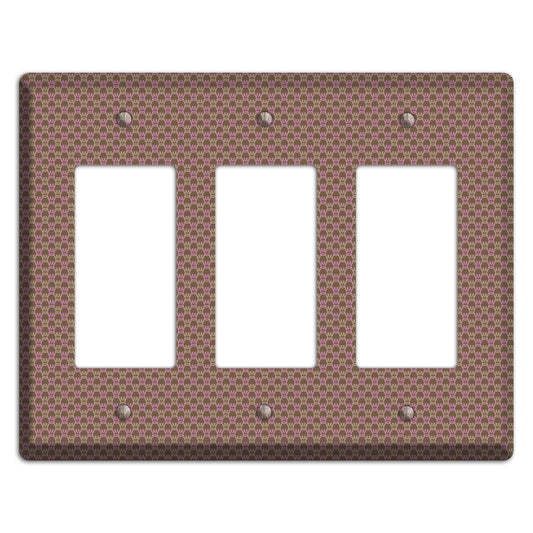 Brown Foulard 3 Rocker Wallplate