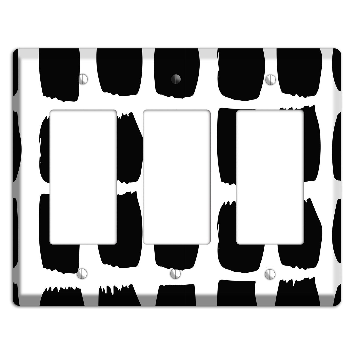 Ink Brushstrokes 7 3 Rocker Wallplate