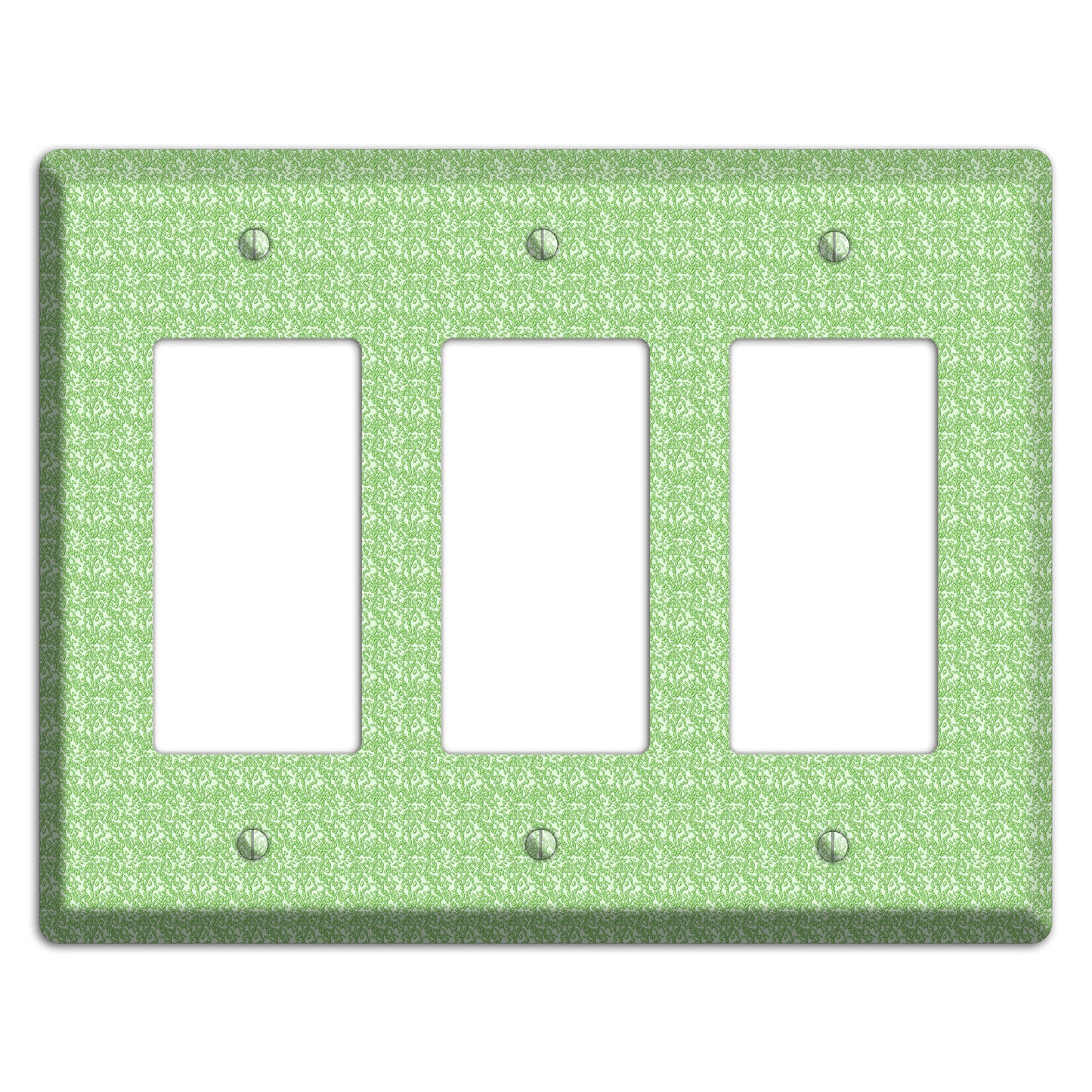 Green Pattern 3 Rocker Wallplate