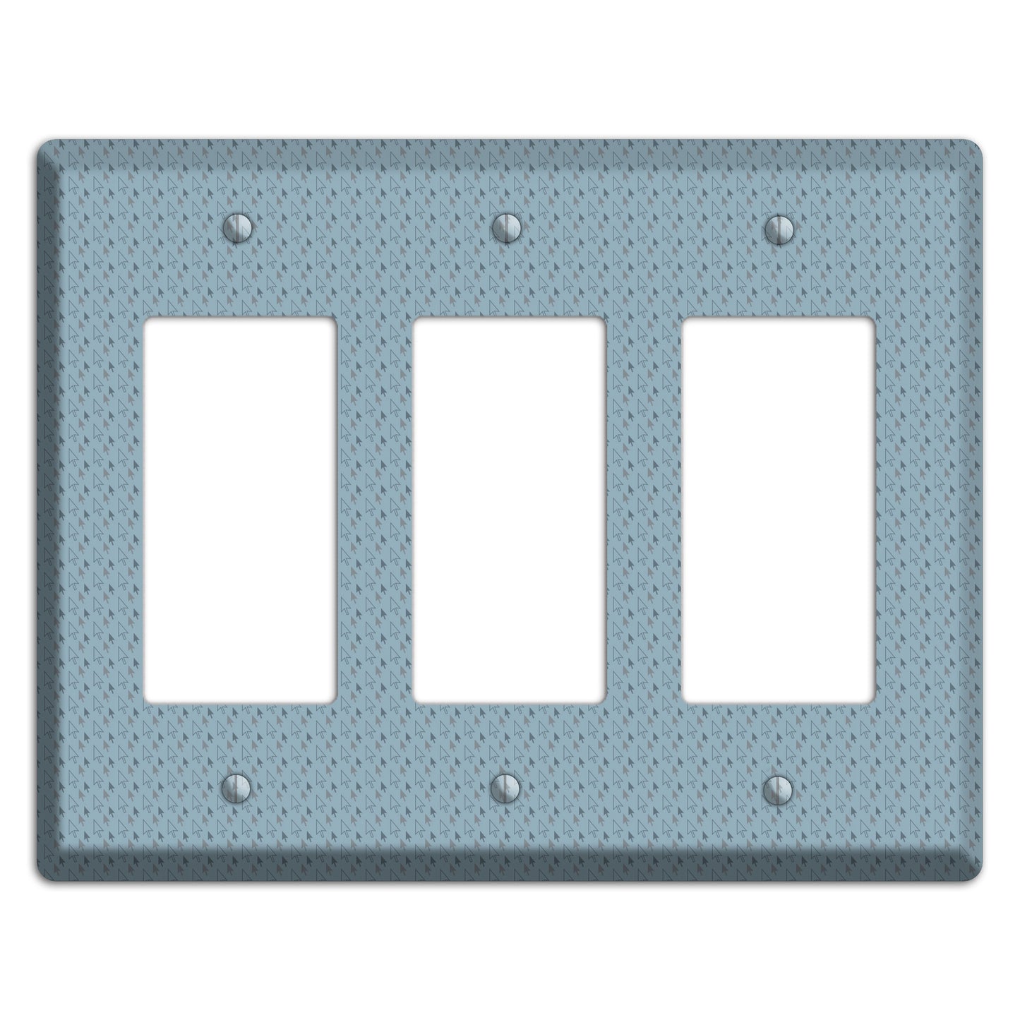 Blue Tiny Trees 3 Rocker Wallplate