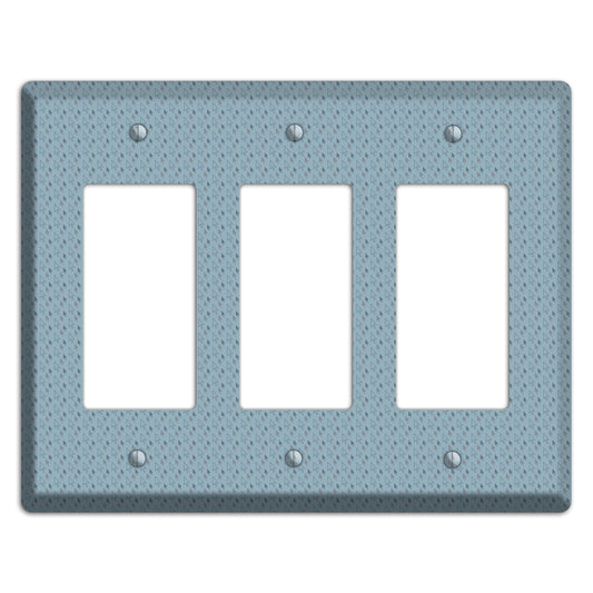 Blue Tiny Trees 3 Rocker Wallplate