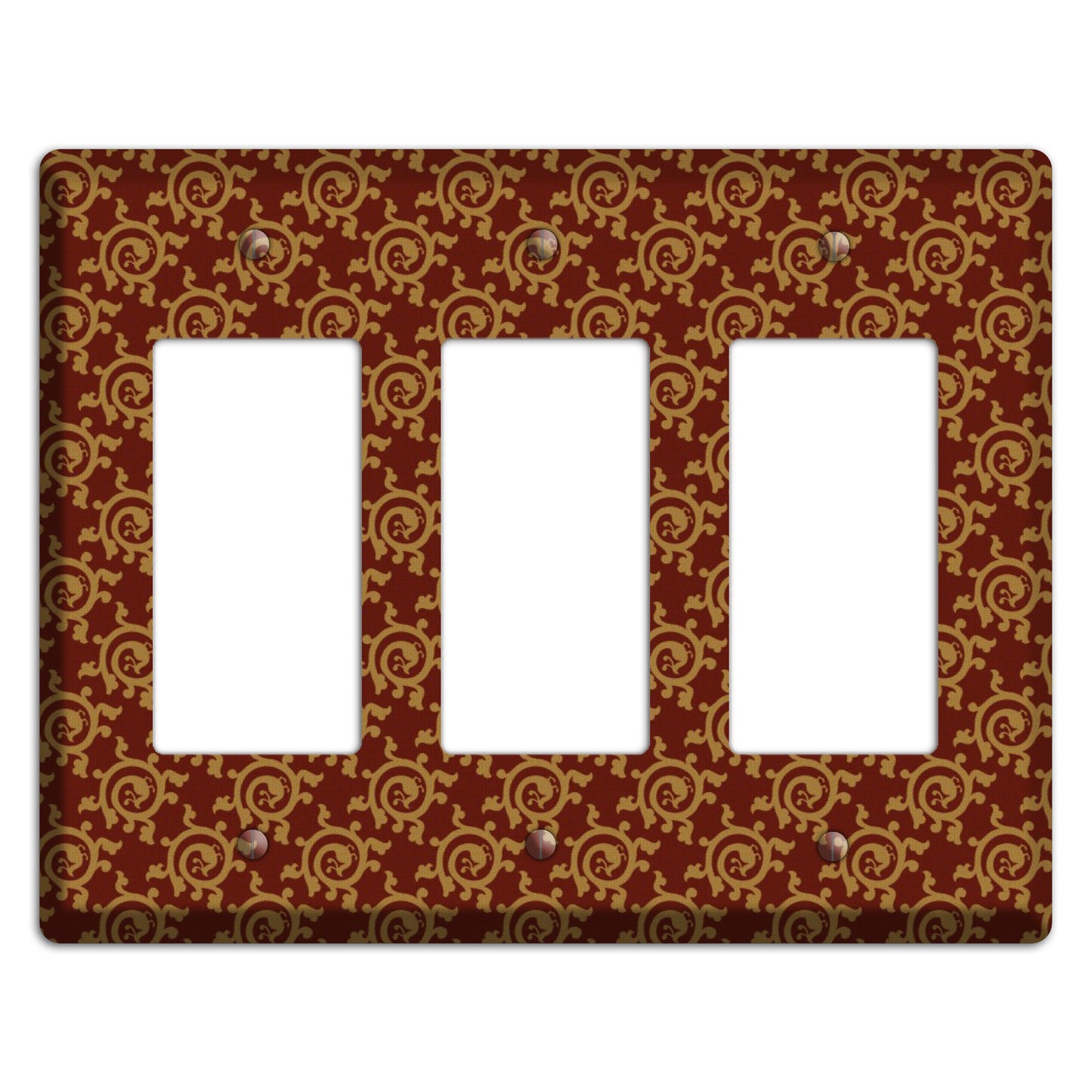 Asian Swirl Pattern 3 Rocker Wallplate