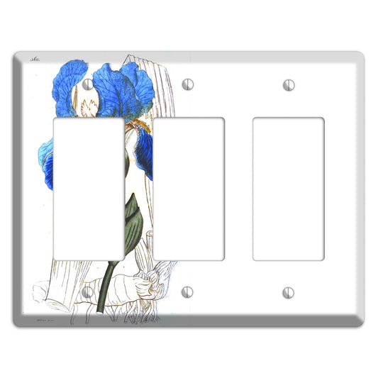 Blue Iris 3 Rocker Wallplate