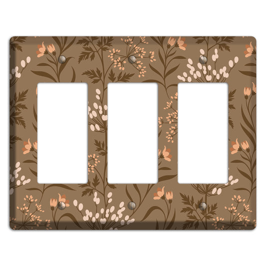 Fall Floral 2 3 Rocker Wallplate