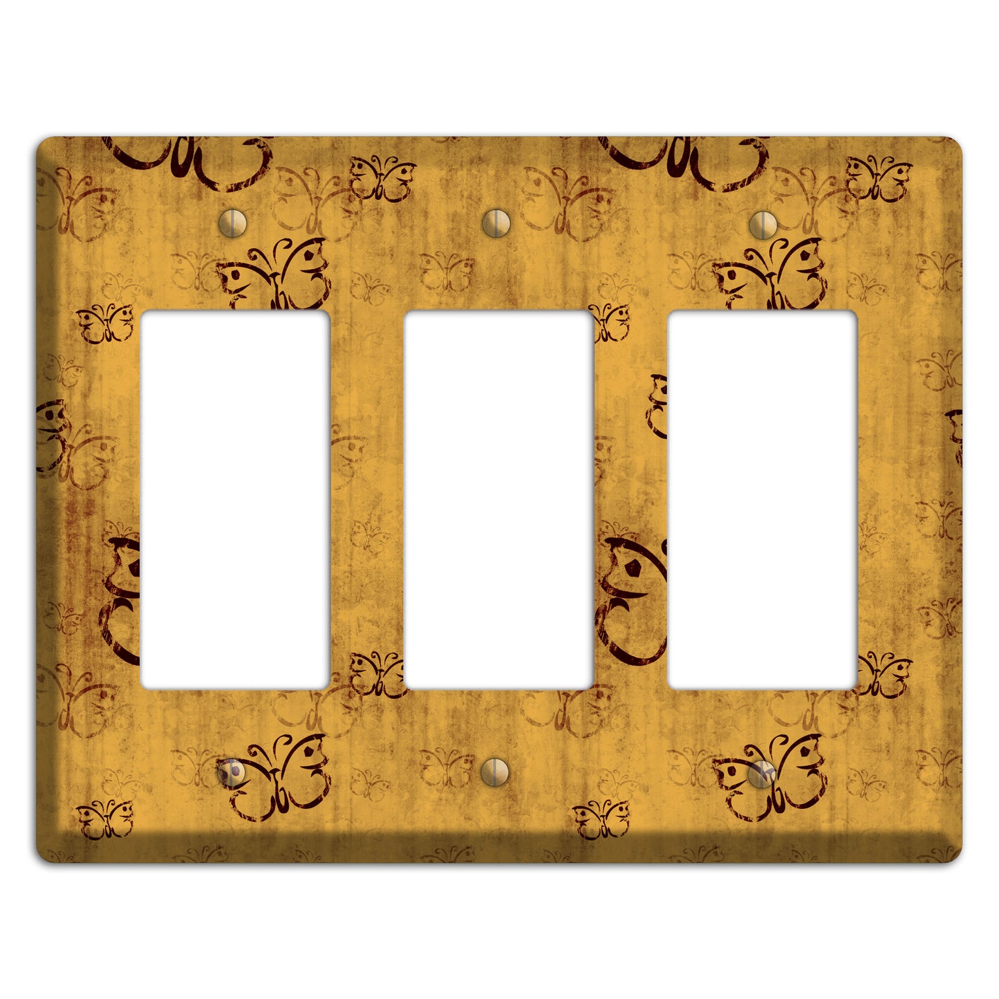 Mustard Butterfly 3 Rocker Wallplate