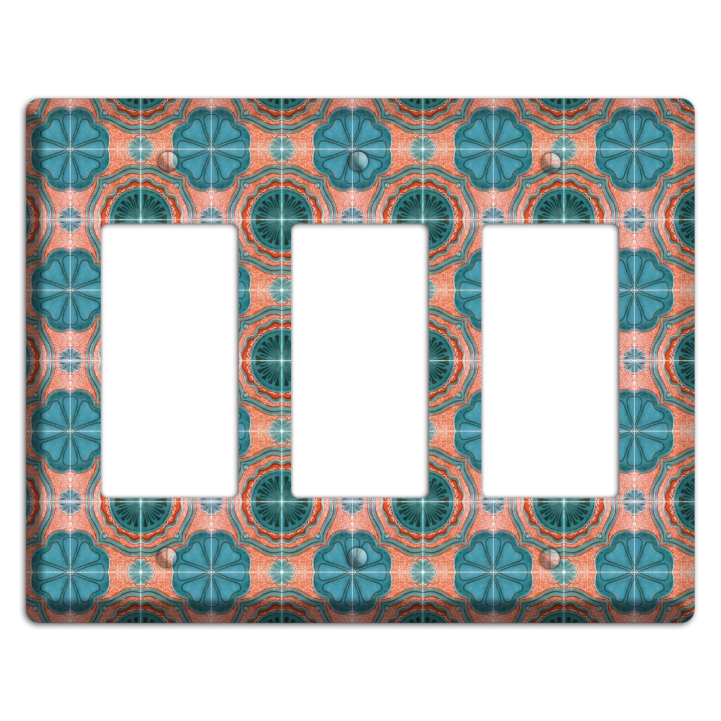 Tavira Tiles 3 3 Rocker Wallplate