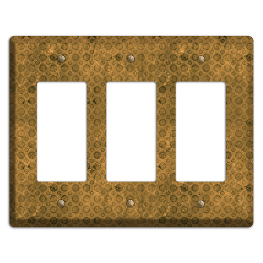 Mustard Circles 3 Rocker Wallplate