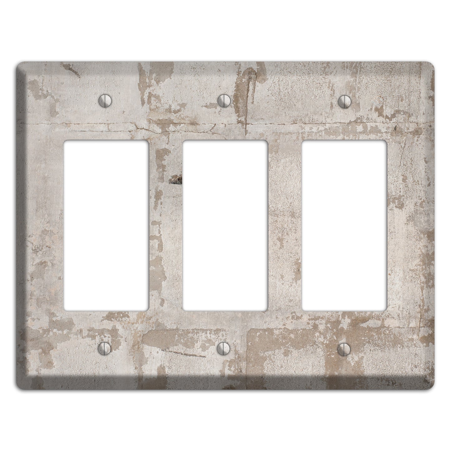 Old Concrete 4 3 Rocker Wallplate