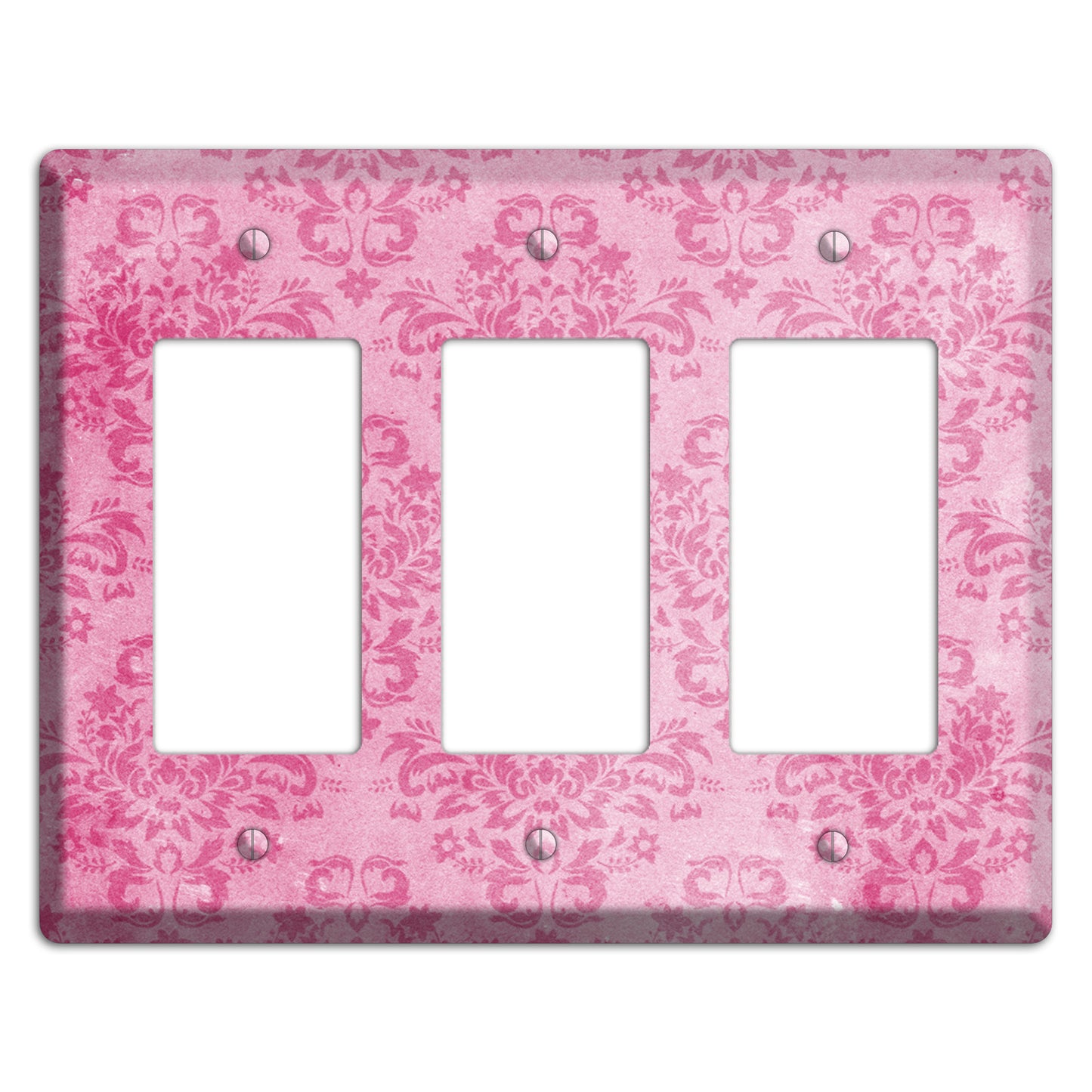 Beauty Bush Pink Texture 3 Rocker Wallplate