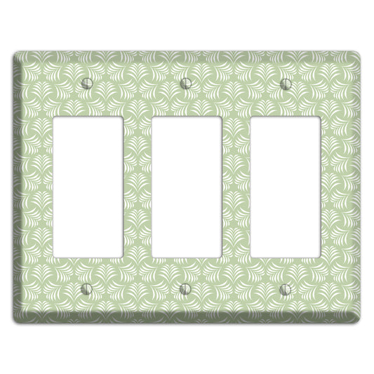 Leaves Style V 3 Rocker Wallplate