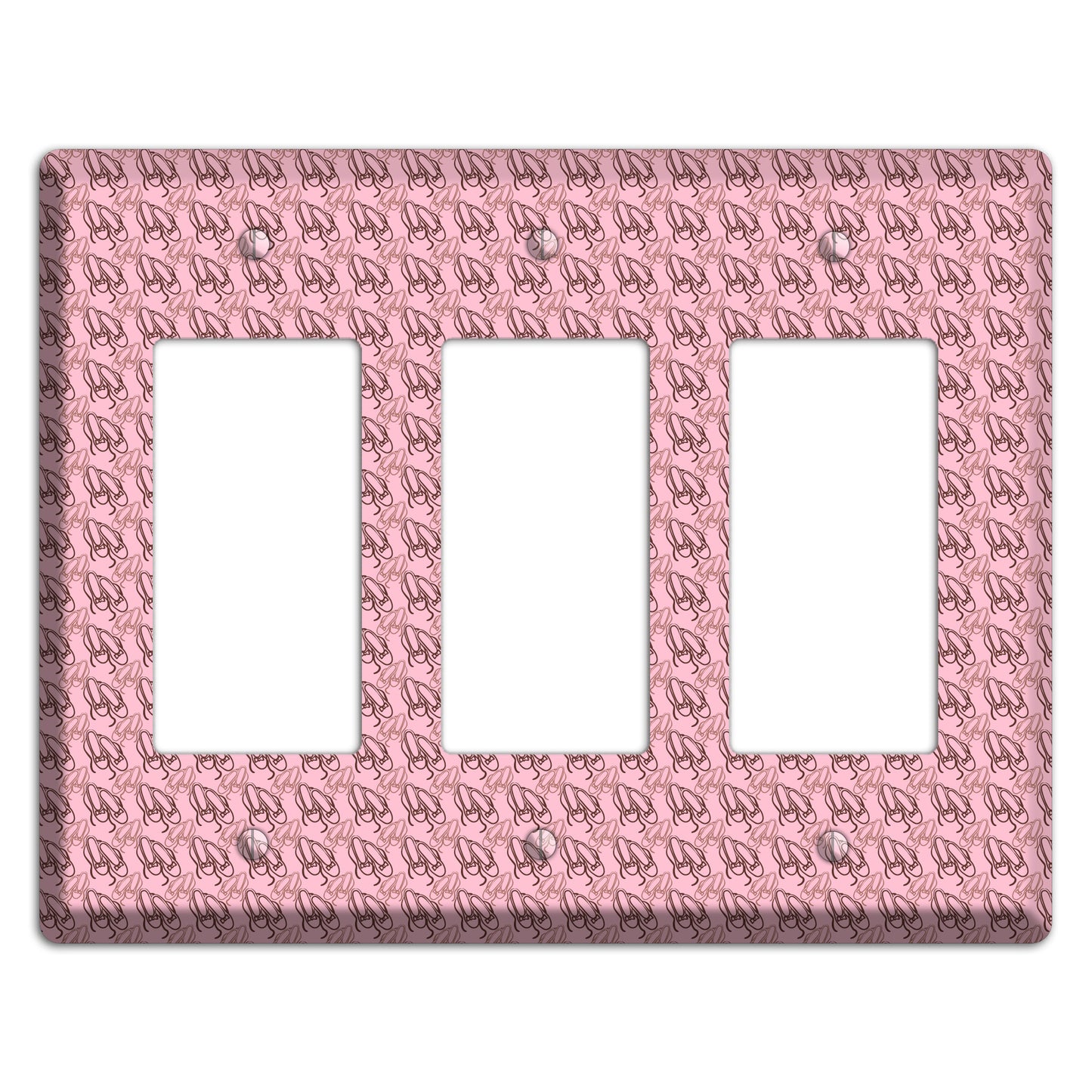 Pink Ballet Slippers 3 Rocker Wallplate