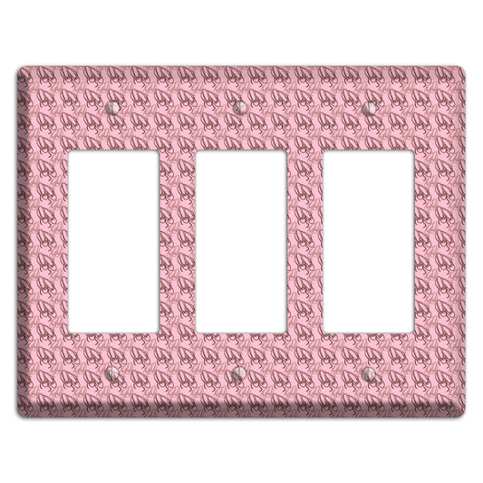 Pink Ballet Slippers 3 Rocker Wallplate