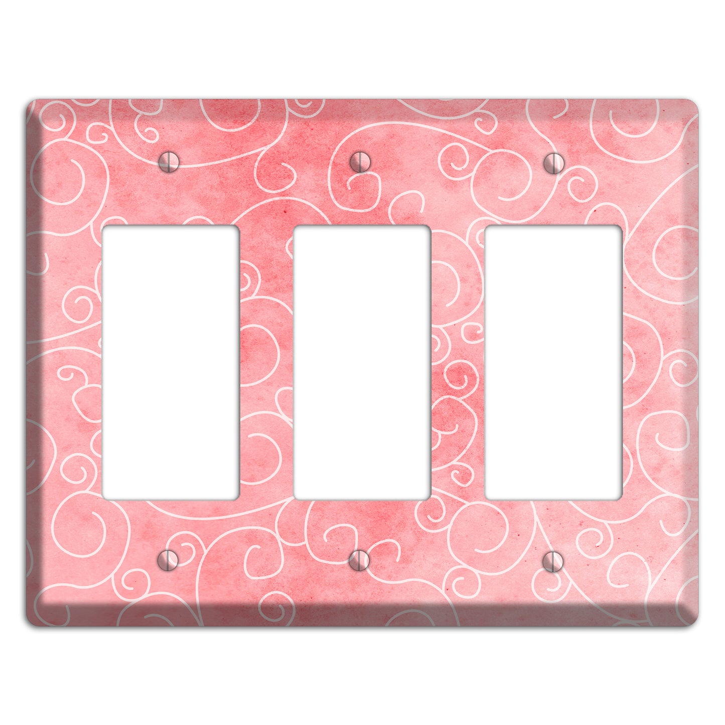 Azalea Soft Coral 3 Rocker Wallplate