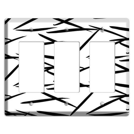 Ink Brushstrokes 3 3 Rocker Wallplate