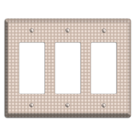 Beige with Circled Stars 3 Rocker Wallplate