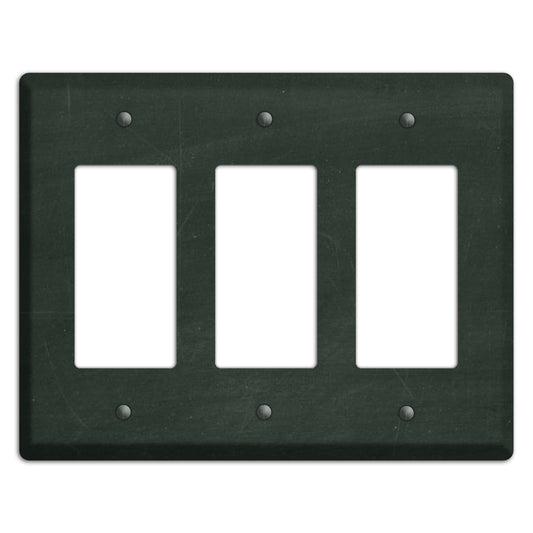 Chalk Black 3 Rocker Wallplate