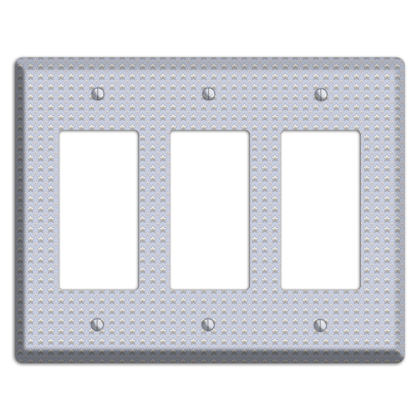 Grey Stars 3 Rocker Wallplate